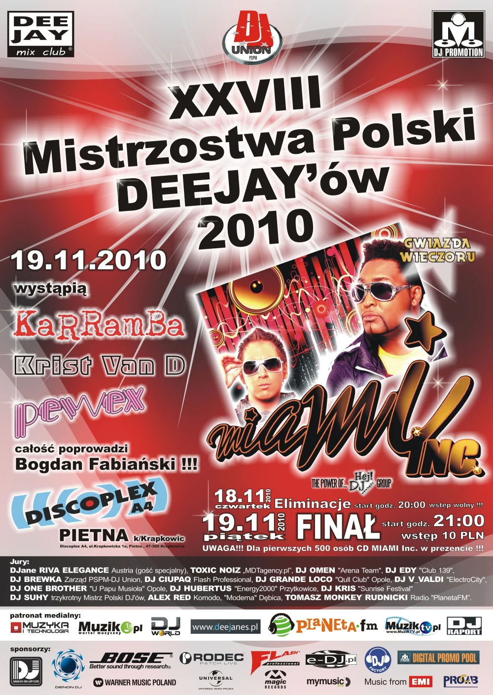 Plakat 2 – Mistrzostwa Polski DJ'ów – Pioneer DJ Championship 2010