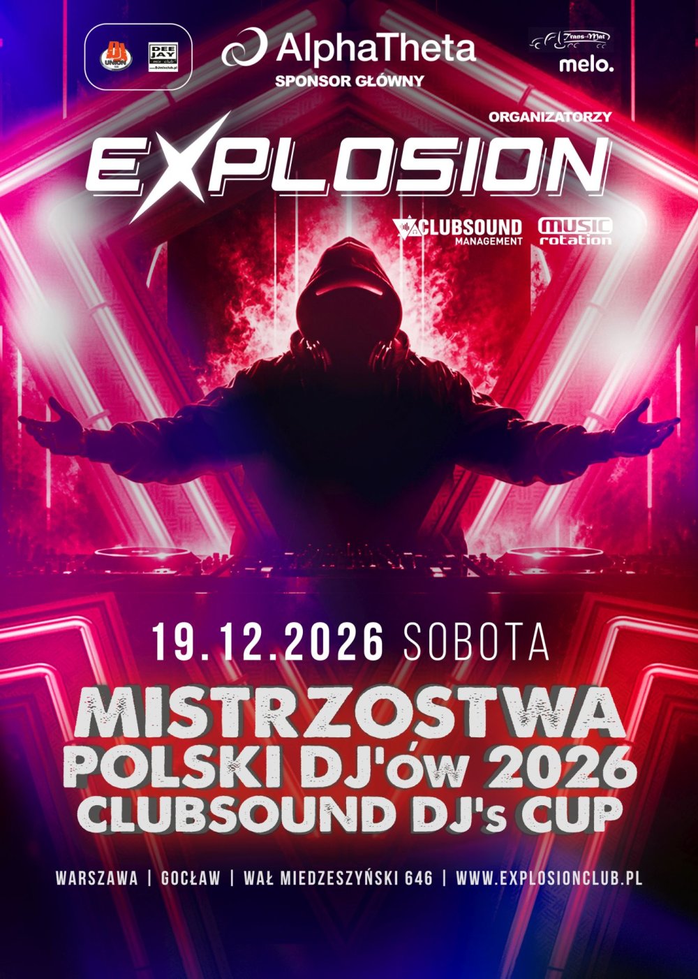 Plakat: Mistrzostwa Polski DJ'ów – ClubSound DJ's Cup 2026